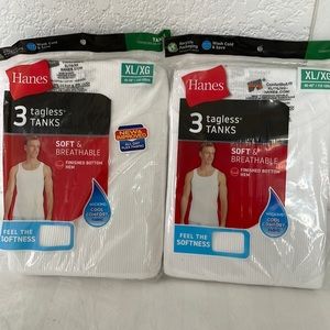 Hanes tagless tanks XL